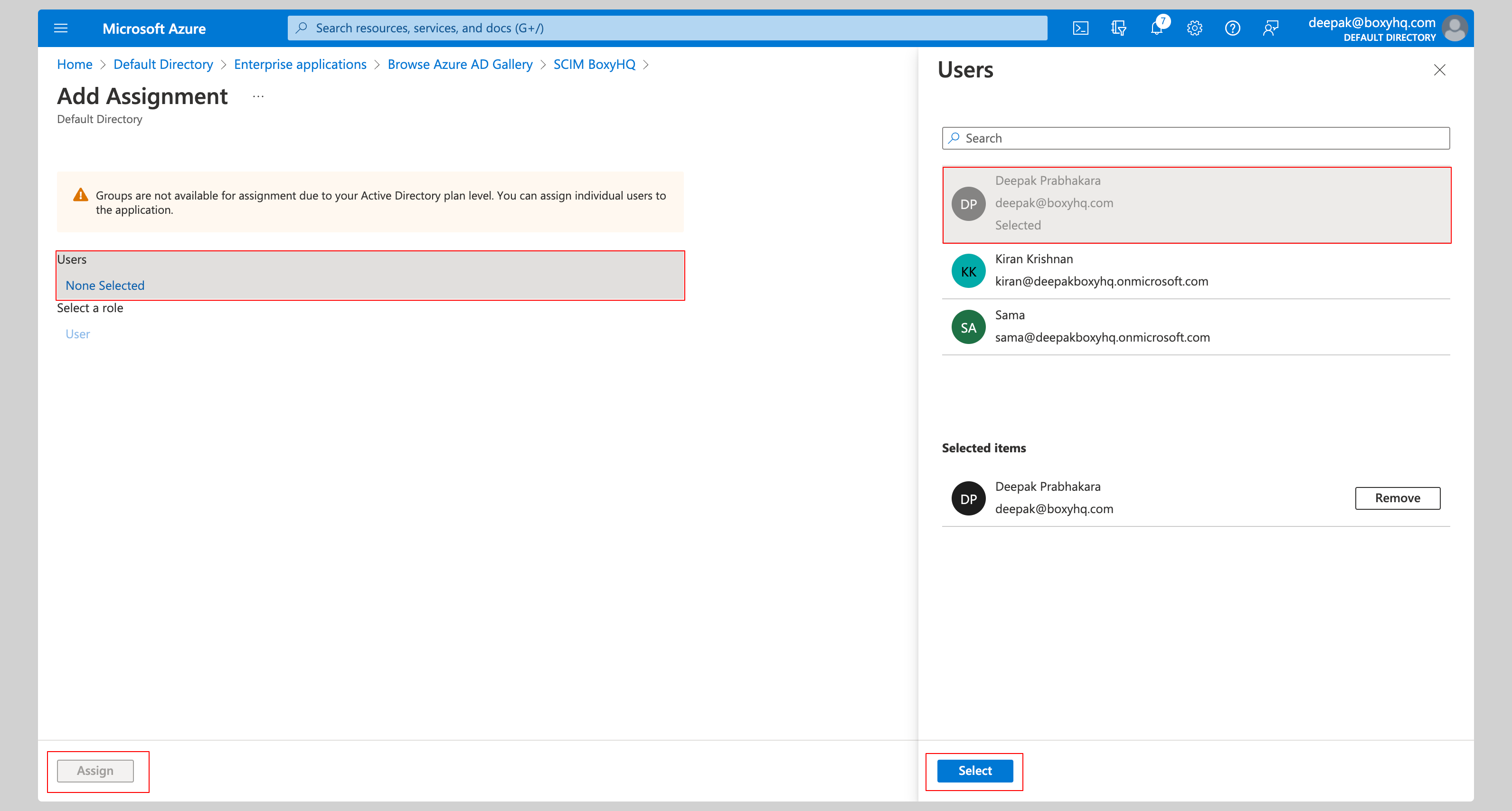 Microsoft Entra ID SCIM Step 9