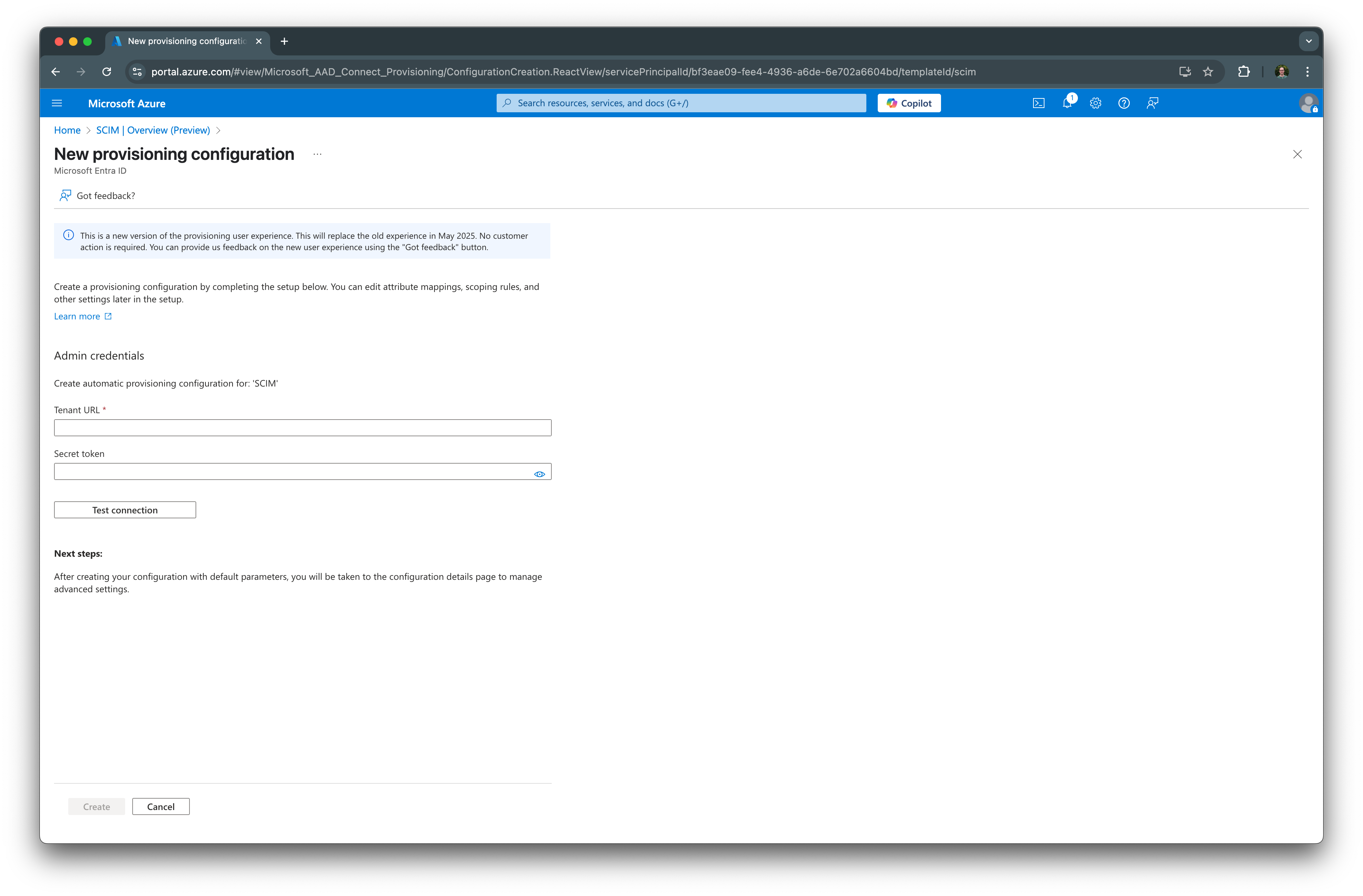 Create enterprise application